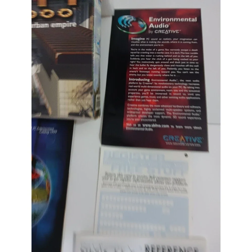 SimCity 3000 (PC, 1998) Complete Original Paperwork